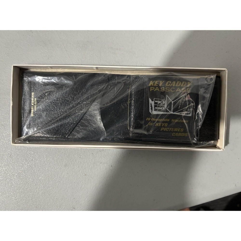 VTG NEW Original Billpak Black Men's Cowhide Leather Wallet Bi-fold USA
